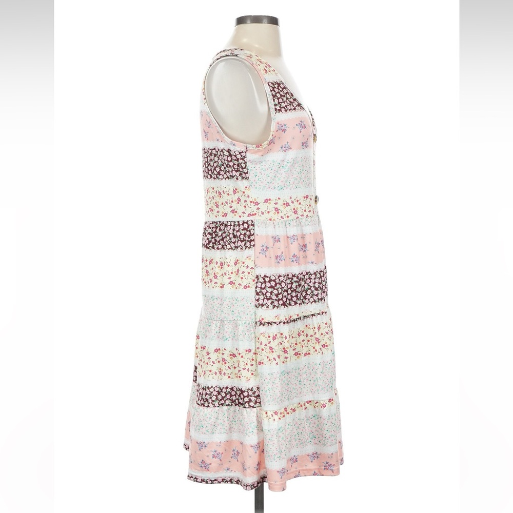 Love U Dear Boho Patchwork Print Button Down Flow… - image 5